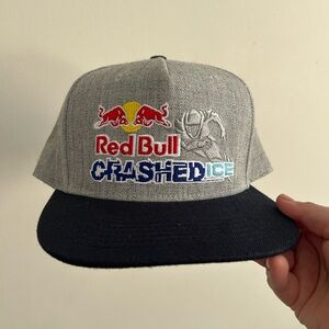 Red Bull Crashed Ice Gray and Black Hat